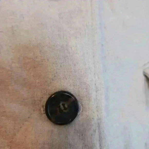 Talbots Oatmeal Quiet Luxury wool quilted lined  blazer. Size 10 - Picture 9 of 13